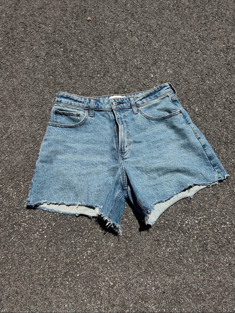 Abercrombie & Fitch Light Blue Denim Jean Shorts